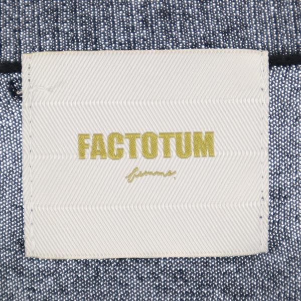 FACTOTUM ファクトタム 長袖 コットンブレンドニット セーター 36 ブラック メンズ