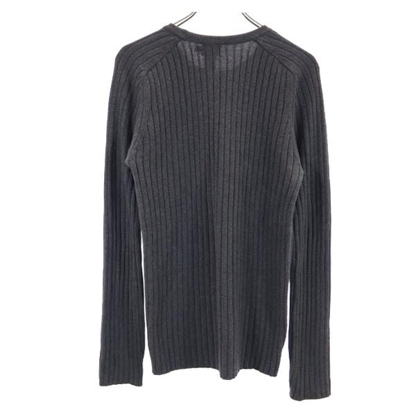 Calvin klein Jeans カルバンクラインジーンズ 90s オールド 長袖 コットンリブニット セーター M グレー メンズ