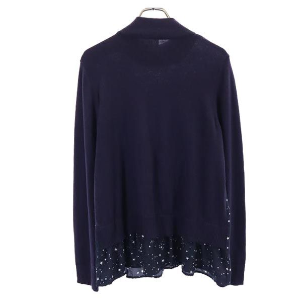 BROOME STREET kate spade ブルームストリート ケイトスペード 長袖 レイヤード セーター L ダークパープル ニット レディース