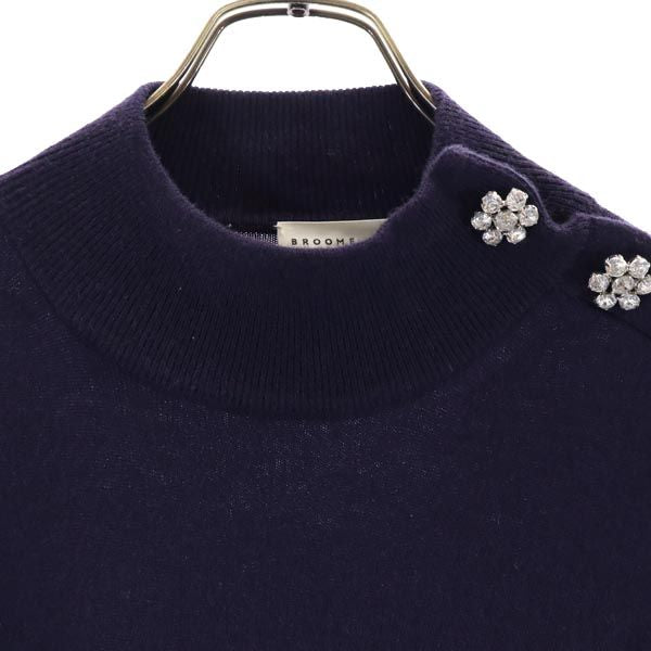 BROOME STREET kate spade ブルームストリート ケイトスペード 長袖 レイヤード セーター L ダークパープル ニット レディース