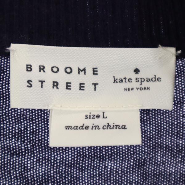 BROOME STREET kate spade ブルームストリート ケイトスペード 長袖 レイヤード セーター L ダークパープル ニット レディース