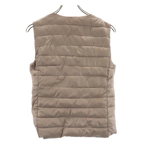 未使用 BAESAN USBプラグ付き ベスト S ブラウン系 収納ポーチ付き レディース