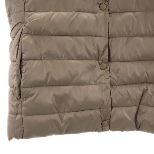 未使用 BAESAN USBプラグ付き ベスト S ブラウン系 収納ポーチ付き レディース