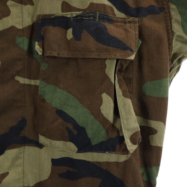 US ARMY アメリカ軍 80s DLA ウッドランドカモ柄 ミリタリージャケット S カーキ 米軍 メンズ