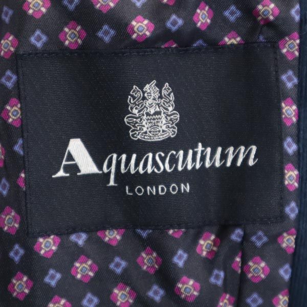 Aquascutum アクアスキュータム コーデュロイ テーラードジャケット ネイビー系 レディース