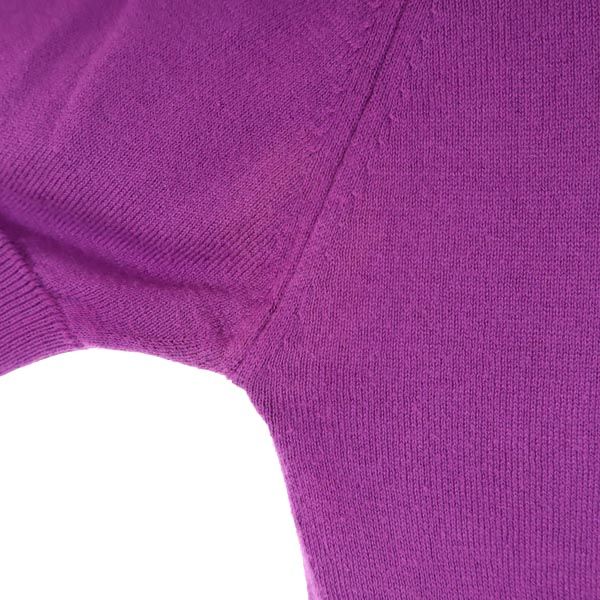 JOHN SMEDLEY ジョンスメドレー 英国製 長袖 アンサンブル パープル ニットカーディガン 半袖セーター レディース
