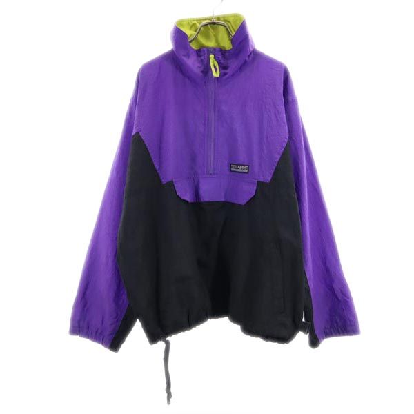 WHITE SIERRA ホワイトシエラ ハーフジップ ナイロンジャケット M パープル系 プルオーバー メンズ