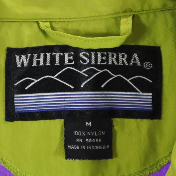 WHITE SIERRA ホワイトシエラ ハーフジップ ナイロンジャケット M パープル系 プルオーバー メンズ