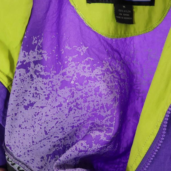 WHITE SIERRA ホワイトシエラ ハーフジップ ナイロンジャケット M パープル系 プルオーバー メンズ