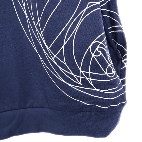 PARIS SAINT GERMAIN パリ サンジェルマン 長袖 スウェットパーカー M ネイビー サッカー チームロゴ 裏起毛 レディース