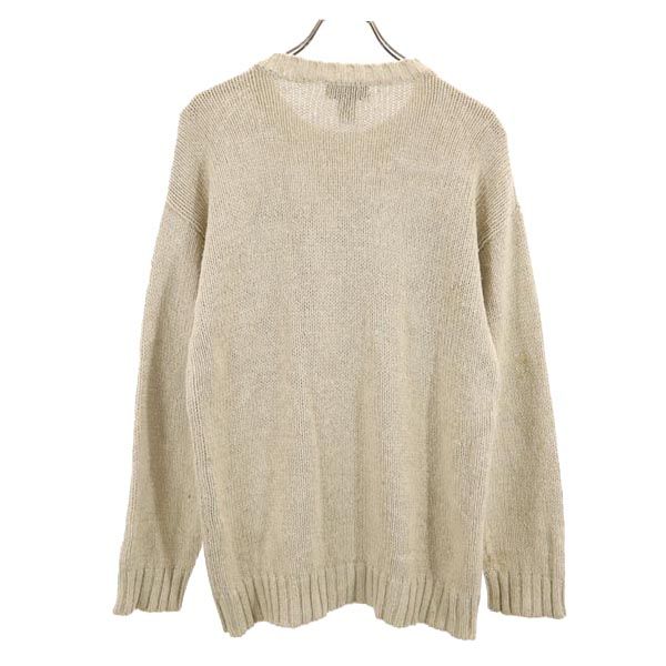 THE LIMITED ザリミティッド シルクブレンド 星条旗 長袖 ニット 16 ベージュ系 セーター レディース