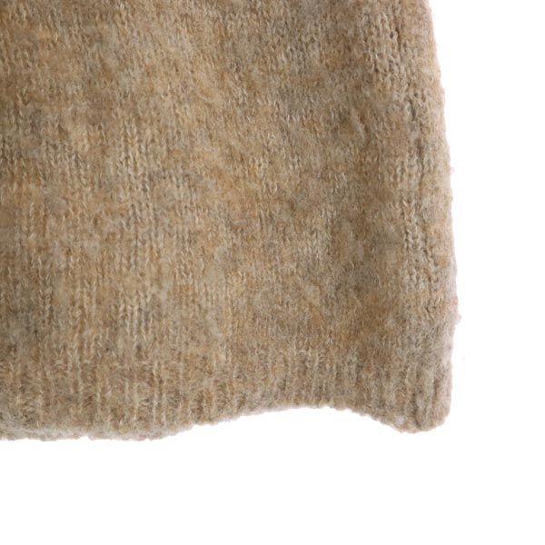 Aquascutum アクアスキュータム 日本製 ウールブレンド 長袖 ニット ベージュ系 セーター レディース