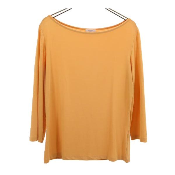 MAX MARA マックスマーラ イタリア製 7分袖 Tシャツ M オレンジ系 レディース