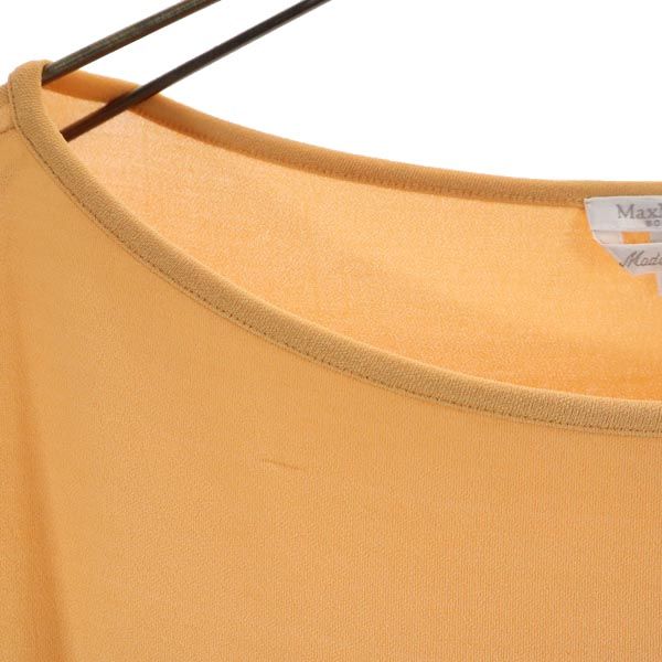 MAX MARA マックスマーラ イタリア製 7分袖 Tシャツ M オレンジ系 レディース