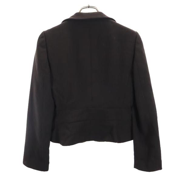 Emporio Armani エンポリオアルマーニ イタリア製 ウール テーラードジャケット 40 ブラウン レディース