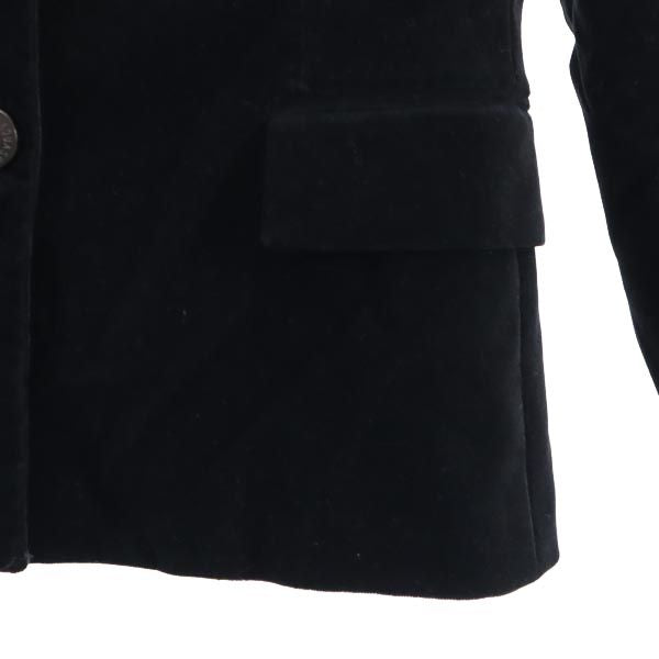 Aquascutum アクアスキュータム 日本製 コーデュロイジャケット 5F ブラック レディース