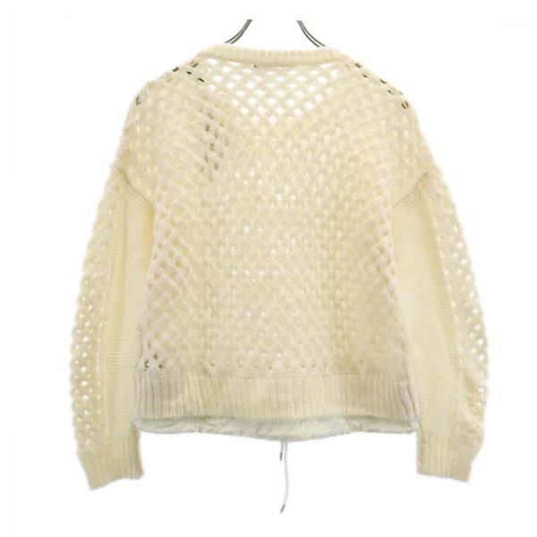 DIESEL ディーゼル 未使用 アルパカブレンド 長袖 ニット S ホワイト セーター レディース