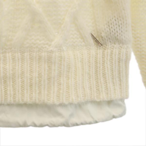 DIESEL ディーゼル 未使用 アルパカブレンド 長袖 ニット S ホワイト セーター レディース