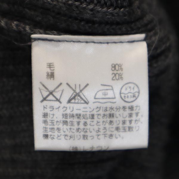 Aquascutum アクアスキュータム 日本製 シルクブレンド 長袖 ニット 6F グレー セーター レディース