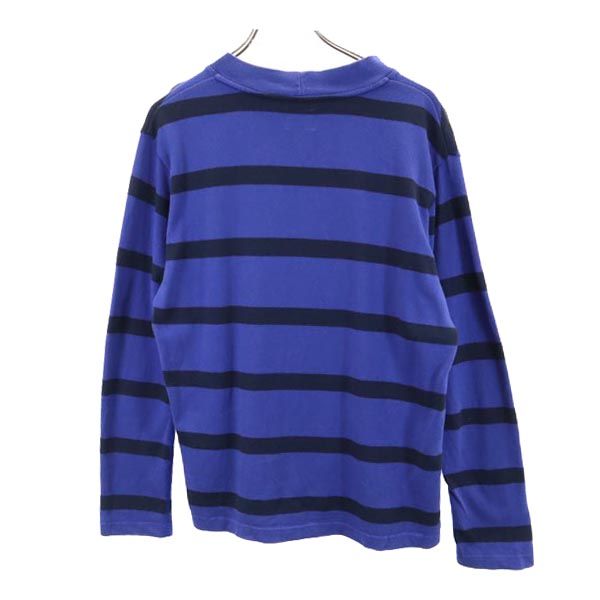 ダブルタップス 日本製 ボーダー柄 長袖 Tシャツ M ネイビー系 WTAPS ロンT メンズ