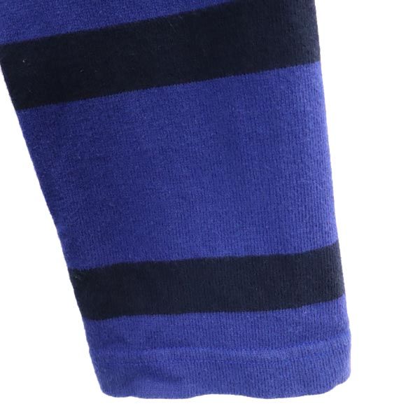 ダブルタップス 日本製 ボーダー柄 長袖 Tシャツ M ネイビー系 WTAPS ロンT メンズ