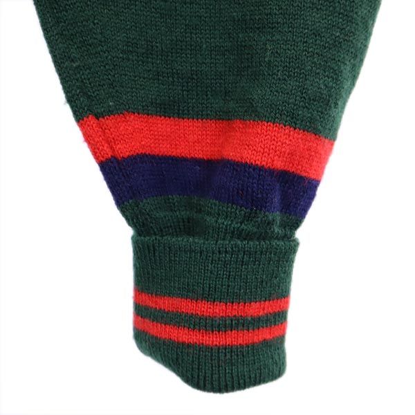 Jay for ジェイフォー シップス別注 スコットランド製 ウールブレンド ボーダー柄 長袖 ニット 深緑 セーター メンズ