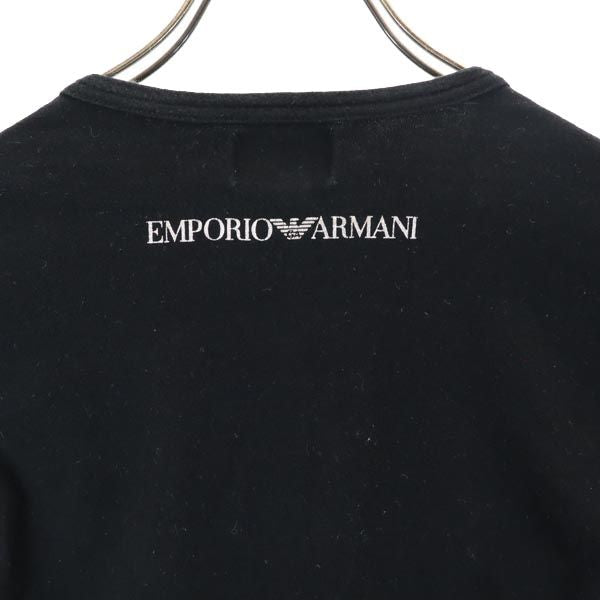 Emporio Armani エンポリオアルマーニ 日本製 長袖 Tシャツ XS 黒 ロンT メンズ