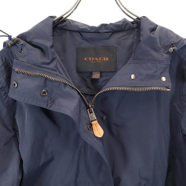 COACH コーチ マウンテンパーカー XS ネイビー系 ジャケット レディース
