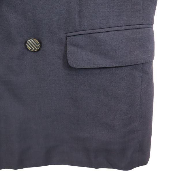 LANVIN ランバン ウールブレンド テーラードジャケット グレー ダブルボタン メンズ
