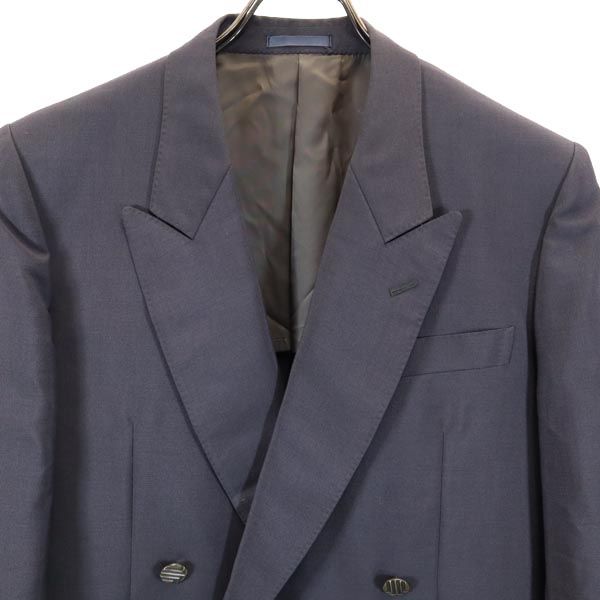 LANVIN ランバン ウールブレンド テーラードジャケット グレー ダブルボタン メンズ