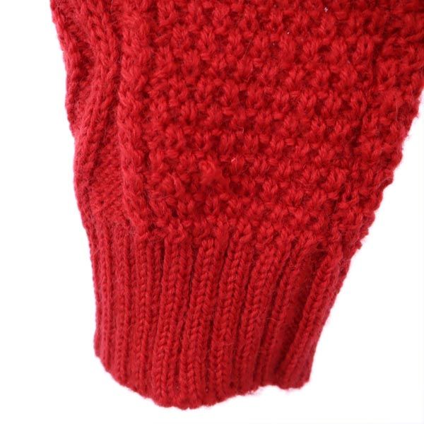 MACKINTOSH PHILOSOPHY マッキントッシュフィロソフィー 三陽商会 長袖 ニット カーディガン 40 レッド系 アラン編 メンズ