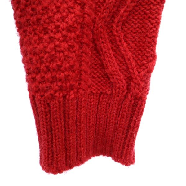 MACKINTOSH PHILOSOPHY マッキントッシュフィロソフィー 三陽商会 長袖 ニット カーディガン 40 レッド系 アラン編 メンズ