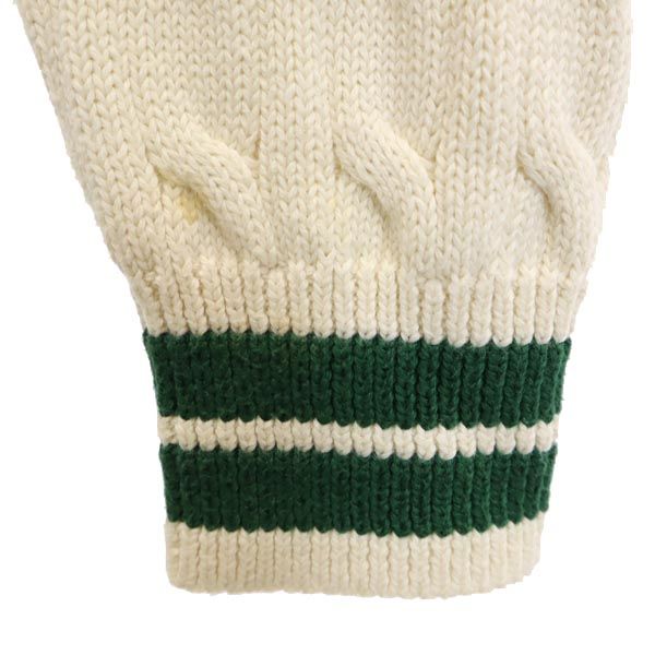 Polo by Ralph Lauren ポロバイラルフローレン 長袖 Vネック ニット 160 ホワイト系 セーター ロゴ ワッペン 開襟 キッズ