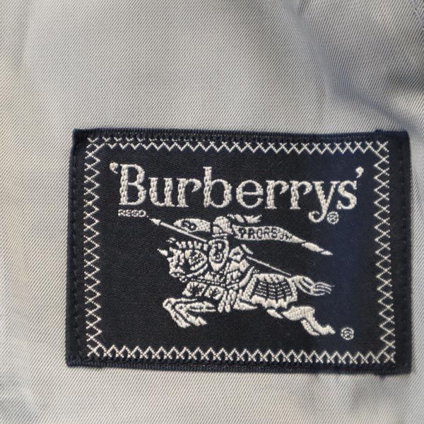 Burberrys バーバリーズ 90s オールド リネンブレンド ウール チェック柄 スーツ 上下 セットアップ 96-84-180A7 ブラック系 テーラードジャケット メンズ