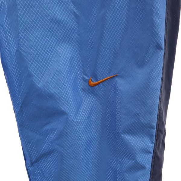 NIKE ナイキ 90s 00s 白タグ オールド ウインドブレーカー 上下 セットアップ M/XL ブルー系 ナイロンジャケット パンツ メンズ