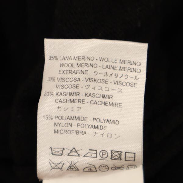 VALENTINO ヴァレンティノ イタリア製 カシミヤブレンド 長袖 ニット 44 ブラック系 ビーズ セーター レディース