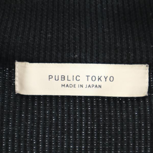 PUBLIC TOKYO パブリックトウキョウ 日本製 長袖 ハイネック ニット F ブラック セーター レディース