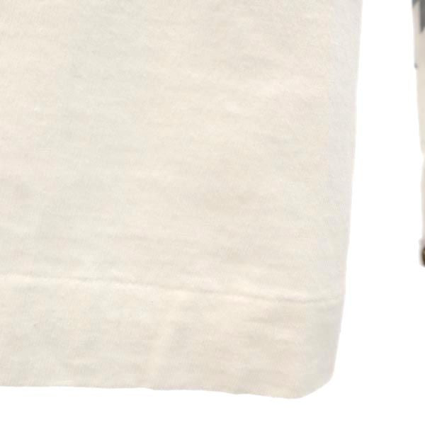 A BATHING APE アベイシングエイプ 日本製 長袖 Tシャツ S ホワイト系 ロンT メンズ