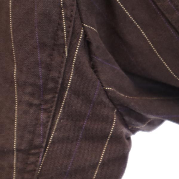 Paul Smith JEANS ポールスミスジーンズ ストライプ柄 テーラードジャケット L ブラウン メンズ