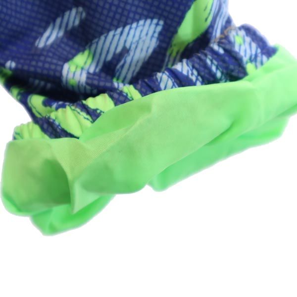 THE NORTH FACE ザノースフェイス ボーイズ 総柄 アウトドアジャケット S(7/8) ブルー系 フード 裏メッシュ地 キッズ