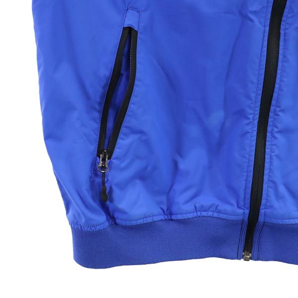 FAT エフエーティー ナイロンジャケット SKINNY ブルー フード 裏ボーダー メンズ