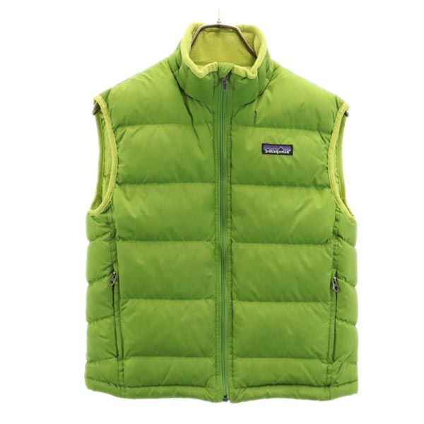 patagonia パタゴニア ダウンベスト M 黄緑 アウトドア キッズ