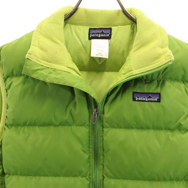 patagonia パタゴニア ダウンベスト M 黄緑 アウトドア キッズ