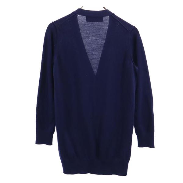 tricot COMME des GARCONS トリコットコムデギャルソン 2012年 日本製 ウール 長袖 カーディガン 青系 レディース