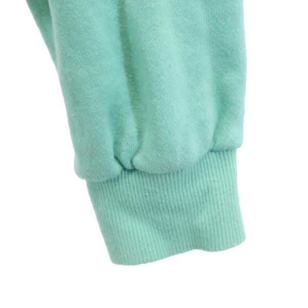 STUSSY ステューシー 日本製 プリント 長袖 スウェット トレーナー S 緑系 レディース