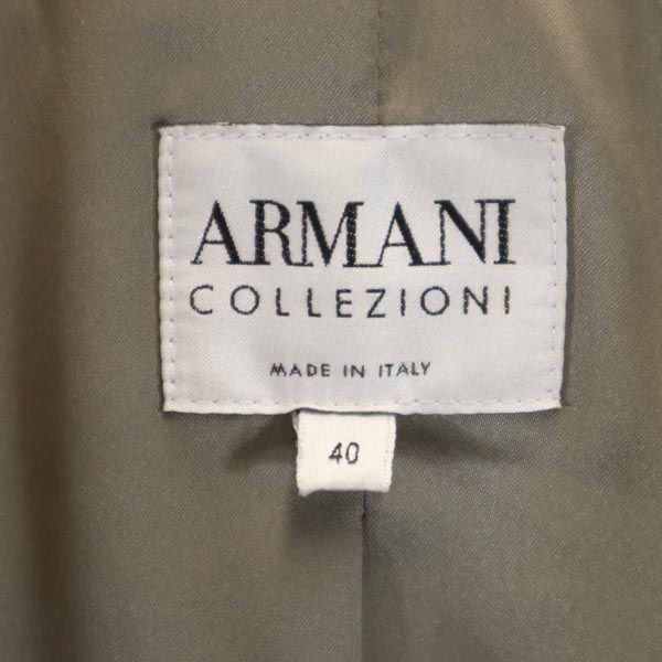 ARMANI アルマーニ イタリア製 コレツィオー二 テーラードジャケット 40 ベージュ系 レディース