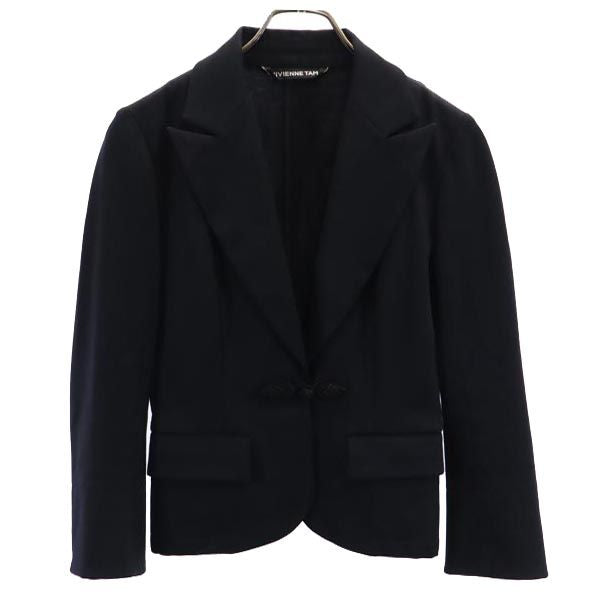 VIVIENNE TAM ヴィヴィアンタム 日本製 テーラードジャケット 0 黒 レディース