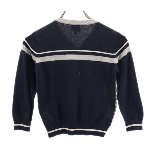 ARMANI JUNIOR アルマーニ ジュニア カシミヤブレンド 長袖 ニット カーディガン 6A グレー キッズ