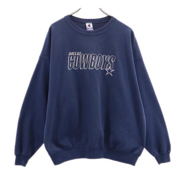 Champion チャンピオン 90s オールド 長袖 スウェット トレーナー XL ネイビー系 メンズ