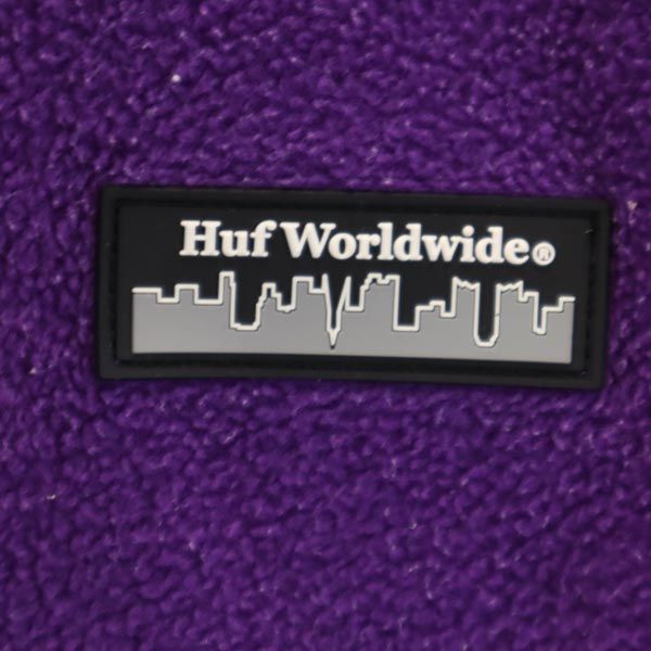 HUF ハフ 日本製 プルオーバー フリースジャケット M パープル系 メンズ